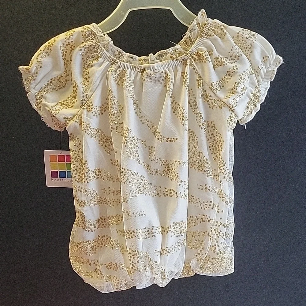 Healthtex Gold and Cream Kids Blouse